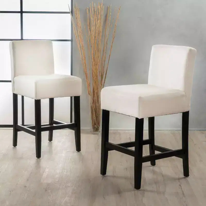 MAYEERTY Lot de 2 tabourets de bar Zuma KD, hauteur de bar, design détachable, sièges de bar de cuisine