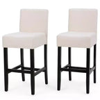 MAYEERTY Lot de 2 tabourets de bar Zuma KD, hauteur de bar, design détachable, sièges de bar de cuisine