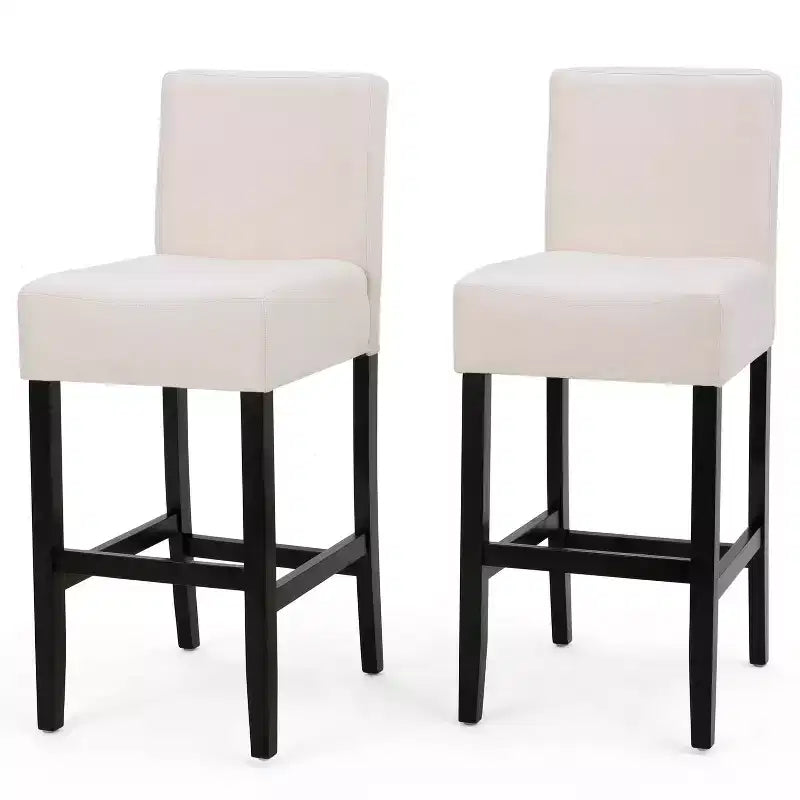 MAYEERTY Lot de 2 tabourets de bar Zuma KD, hauteur de bar, design détachable, sièges de bar de cuisine