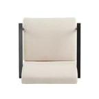 MAYEERTY Lot de 2 chaises longues modernes 67 cm, revêtement en polyester, cadre en métal robuste, coussins confortables, salon, chambre, bureau, gris bleu