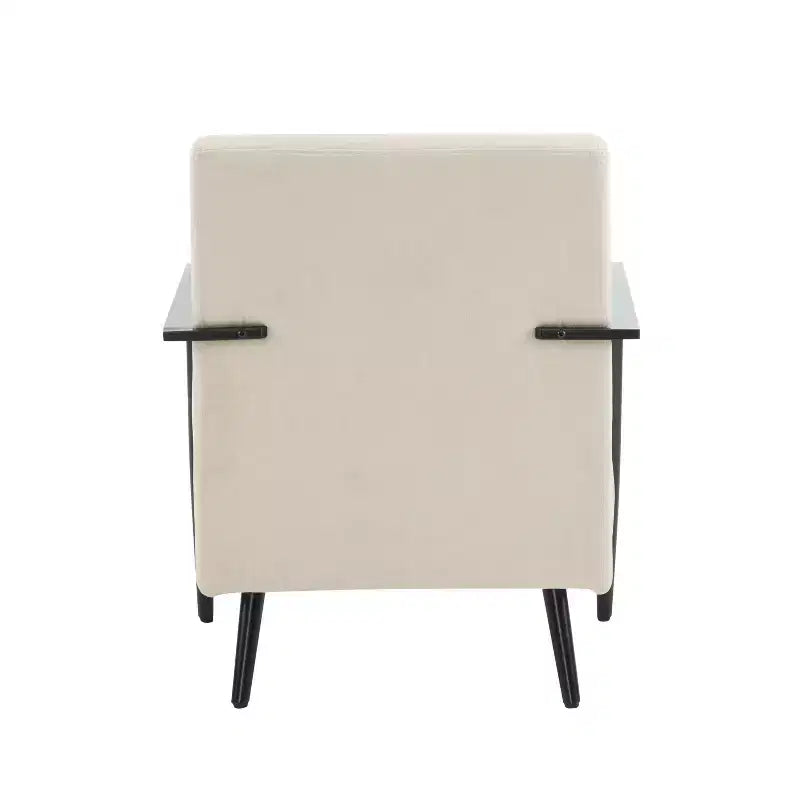 MAYEERTY Lot de 2 chaises longues modernes 67 cm, revêtement en polyester, cadre en métal robuste, coussins confortables, salon, chambre, bureau, gris bleu