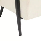 MAYEERTY Lot de 2 chaises longues modernes 67 cm, revêtement en polyester, cadre en métal robuste, coussins confortables, salon, chambre, bureau, gris bleu