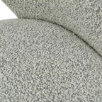 Lot de 2 chaises de salle à manger tapissées Boucle, chaises de cuisine modernes et confortables avec dossier incurvé et pieds en métal - Panipeachy