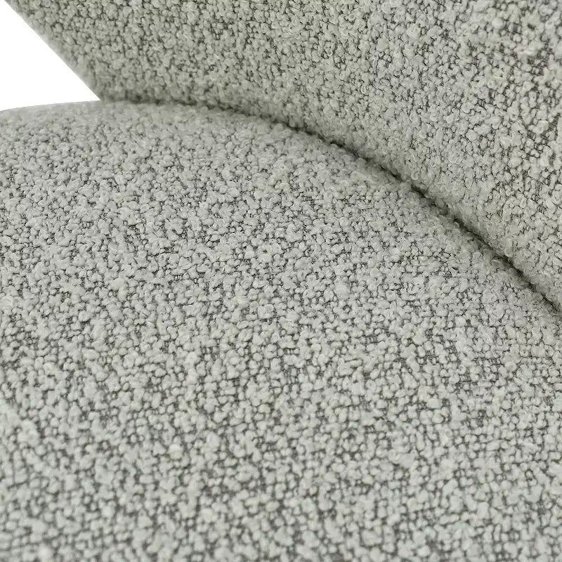 Lot de 2 chaises de salle à manger tapissées Boucle, chaises de cuisine modernes et confortables avec dossier incurvé et pieds en métal - Panipeachy
