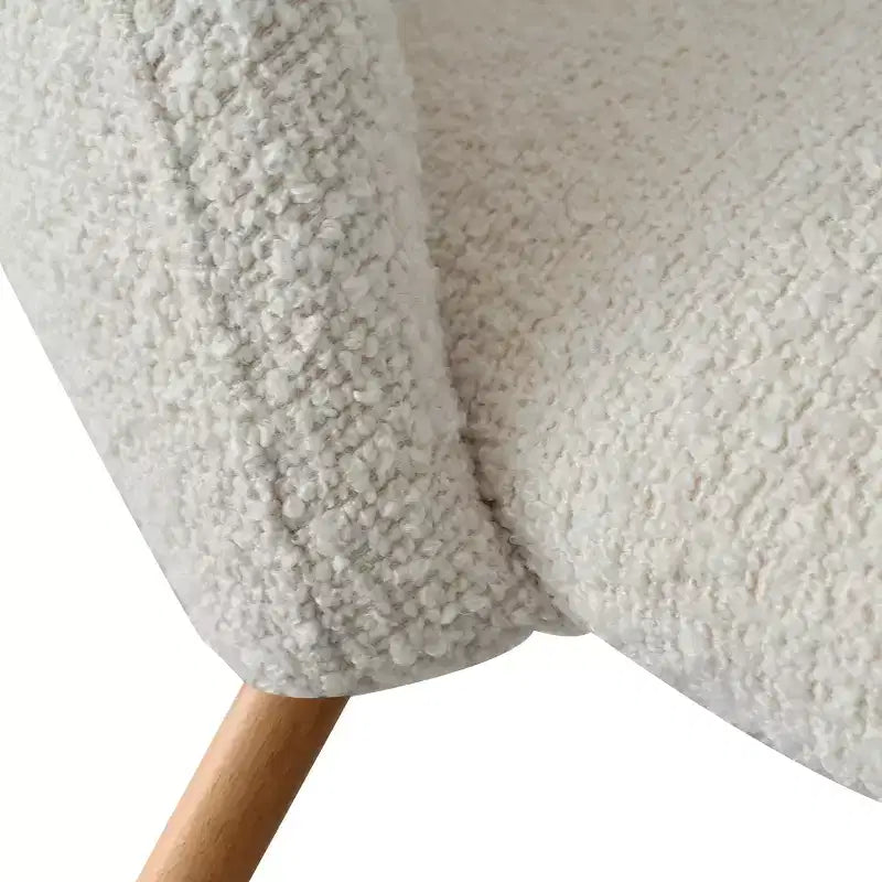 Lot de 2 chaises de salle à manger tapissées Boucle, chaises de cuisine modernes et confortables avec dossier incurvé et pieds en métal - Panipeachy