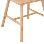 Lot de 4 chaises de salle à manger en bois massif de style campagnard avec dossier haut, chaises d'appoint vintage pour la cuisine, la salle à manger ou le salon-Panipeachy