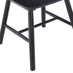 Lot de 4 chaises de salle à manger en bois massif de style campagnard avec dossier haut, chaises d'appoint vintage pour la cuisine, la salle à manger ou le salon-Panipeachy