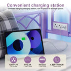 Lit de repos avec lit gigogne, station de charge et lumières LED, cadre de canapé-lit avec lit escamotable pour salon, chambre d'amis, appartement, petits espaces