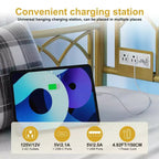 Lit de repos avec lit gigogne, station de charge et lumières LED, cadre de canapé-lit avec lit escamotable pour salon, chambre d'amis, appartement, petits espaces