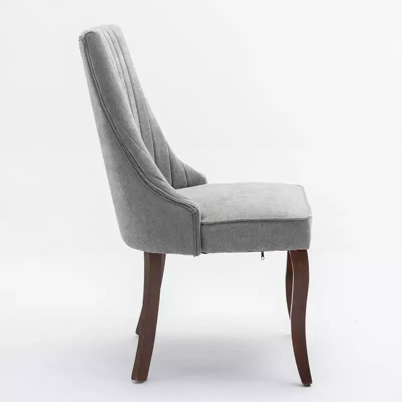 Lot de 2 chaises de salle à manger, chaise de salle à manger rembourrée avec haut dossier, éponge haute densité, structure triple élastique, chaise de salle à manger de cuisine