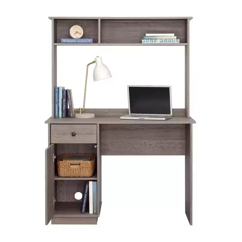 Bureau en bois GDFStudio Harper 60H avec huche