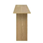 Table console moderne incurvée Homy Casa avec étagère ouverte pour entrée ou salon