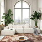 Canapé sectionnel rembourré en forme de L 3 places moderne Christopher Knight Home Pyren 129,5