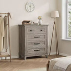 Acekool Commode à 4 tiroirs, Armoire verticale haute avec tiroirs de rangement profonds, Organisateur de placard moderne pour chambre à coucher et salon