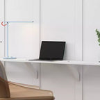 Cadre de lit escamotable pleine grandeur Whisen et lit mural pliant avec armoire de 61,5 po et bureau combiné