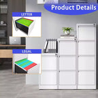 Meuble de classement vertical à 5 tiroirs avec serrure, armoire de classement métallique verrouillable pour bureau à domicile, armoire de rangement de dossiers pour format A4/Lettre/Légal