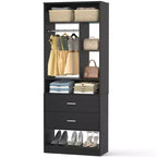 Système de rangement Besiost avec 2 tiroirs en bois