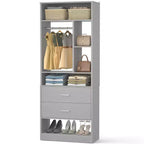 Système de rangement Besiost avec 2 tiroirs en bois