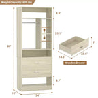 Système de rangement Besiost avec 2 tiroirs en bois