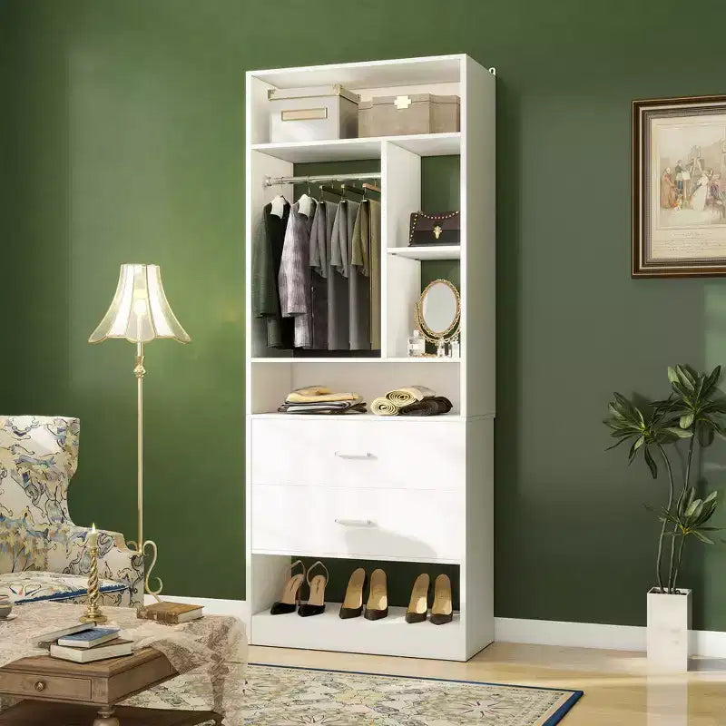 Système de rangement Besiost avec 2 tiroirs en bois