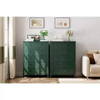 Acekool Commode en bois à 5 tiroirs, armoire moderne minimaliste avec poignées métalliques pour chambre à coucher, salon, couloir