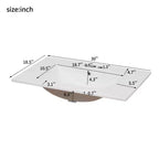 Meuble-lavabo de salle de bain de 30 po avec évier, armoire de rangement de salle de bain avec tiroirs et portes à fermeture douce, meuble-lavabo simple, gris