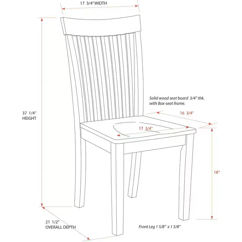 Ensemble de salle à manger 5 pièces en bois Kurmer Cappuccino de Kings Brand Furniture