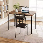 Ensemble table à manger pour 2 personnes avec repose-pieds et dossier, ensemble table de bar avec 3 chaises rembourrées, ensemble table et chaises de bar