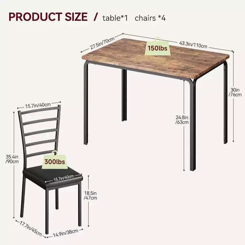 Ensemble table à manger pour 2 personnes avec repose-pieds et dossier, ensemble table de bar avec 3 chaises rembourrées, ensemble table et chaises de bar