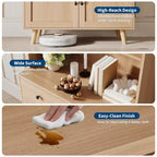 Étagère à Livres Grande 6 Niveaux avec Portes et Tiroir, Meuble de Rangement avec Étagères Ouvertes, Étagère à Livres en Bois Autonome de 184 cm pour Salon, Chambre