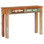 vidaXL Console 110x30x75 cm Bois massif de récupération