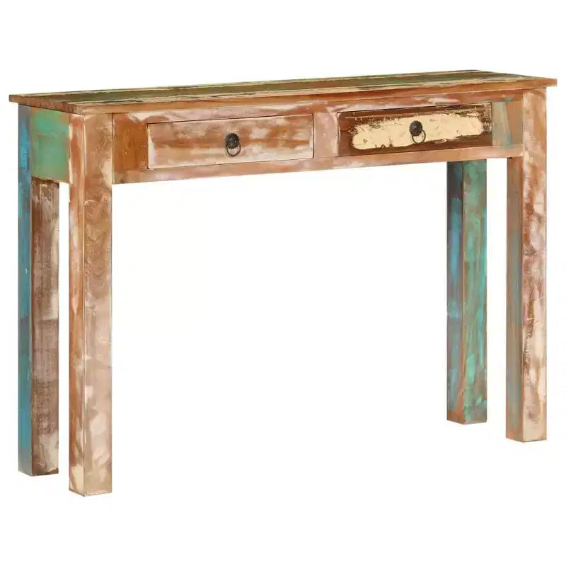 vidaXL Console 110x30x75 cm Bois massif de récupération