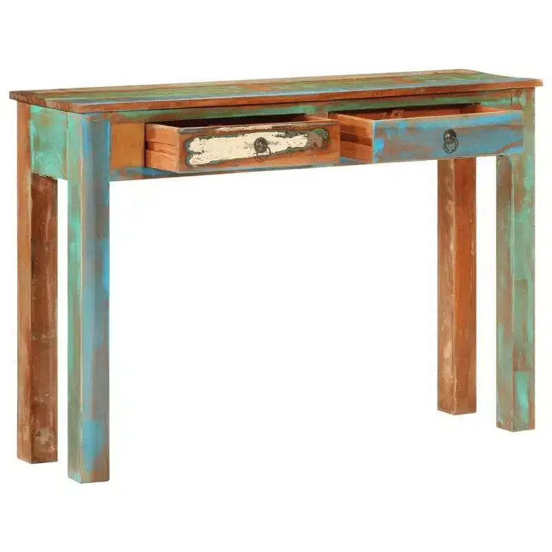 vidaXL Console 110x30x75 cm Bois massif de récupération