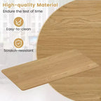 Costway Plateau de Table Monobloc 48 x 24 avec Coins Arrondis Sûrs pour Bureau à Domicile DIY Noir/Naturel/Marron Rustique/Blanc/Gris
