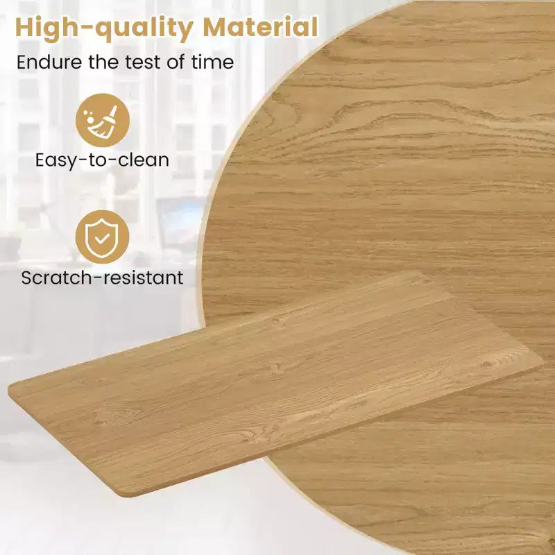 Costway Plateau de Table Monobloc 48 x 24 avec Coins Arrondis Sûrs pour Bureau à Domicile DIY Noir/Naturel/Marron Rustique/Blanc/Gris