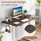 Costway Plateau de Table Monobloc 48 x 24 avec Coins Arrondis Sûrs pour Bureau à Domicile DIY Noir/Naturel/Marron Rustique/Blanc/Gris