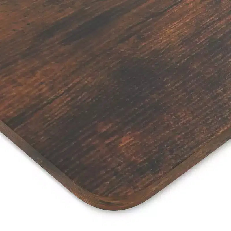 Costway Plateau de Table Monobloc 48 x 24 avec Coins Arrondis Sûrs pour Bureau à Domicile DIY Noir/Naturel/Marron Rustique/Blanc/Gris