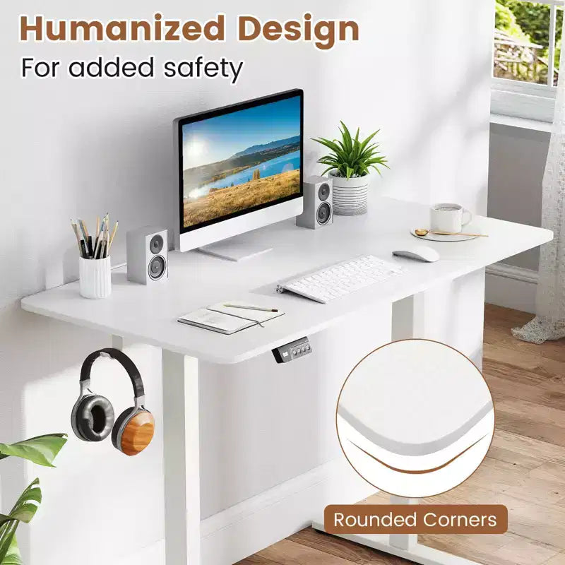 Costway Plateau de Table Monobloc 48 x 24 avec Coins Arrondis Sûrs pour Bureau à Domicile DIY Noir/Naturel/Marron Rustique/Blanc/Gris