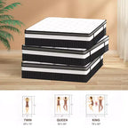 Matelas Queen, matelas hybride en mousse à mémoire de forme au gel de 14 pouces livré en boîte, conception rafraîchissante et respirante, soulagement de la pression zoné, sensation de fermeté moyenne