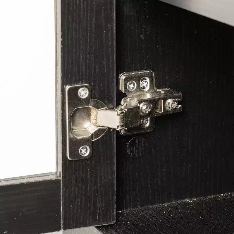 Meuble de rangement autoportant avec porte en verre arquée de 180 cm de haut pour cuisine, salle à manger ou salon - Panipeachy