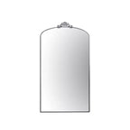 TUYOHW 66x36 Miroir arqué pleine longueur avec cadre métallique, grand miroir mural ou sur pied pour chambre à coucher, salon