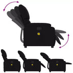 vidaXL Fauteuil de massage électrique Tissu, métal, contreplaqué