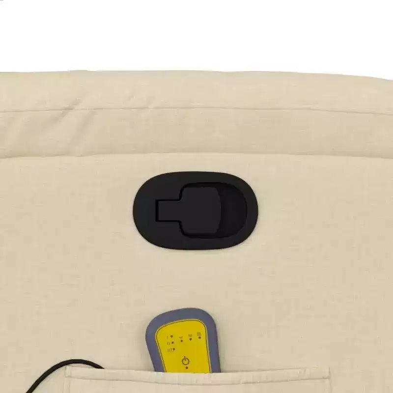 vidaXL Fauteuil de massage électrique Tissu, métal, contreplaqué