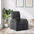 vidaXL Fauteuil de massage électrique Tissu, métal, contreplaqué
