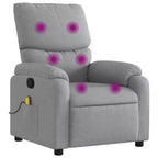 vidaXL Fauteuil de massage électrique Tissu, métal, contreplaqué