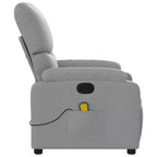 vidaXL Fauteuil de massage électrique Tissu, métal, contreplaqué