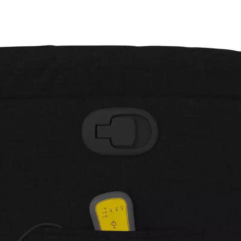 vidaXL Fauteuil de massage électrique Tissu, métal, contreplaqué