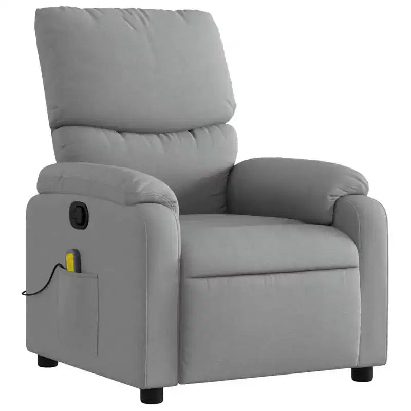 vidaXL Fauteuil de massage électrique Tissu, métal, contreplaqué
