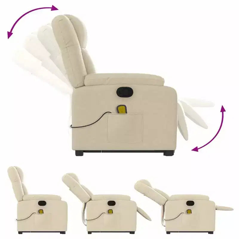 Fauteuil inclinable de massage électrique relevable vidaXL