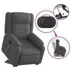 Fauteuil inclinable de massage électrique relevable vidaXL